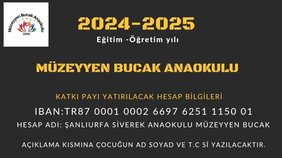 2024-2025 EĞİTİM ÖĞRETİM YILI OKULÖNCESİ KATKI PAYI BELLİ OLDU.